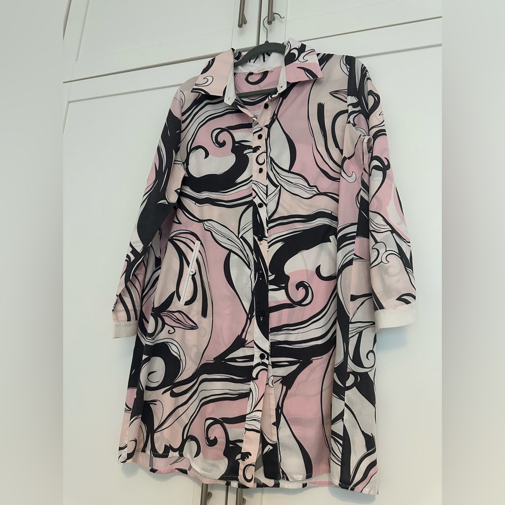 Pink and Black shirtdress size M